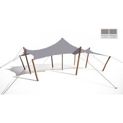 Stretchtent 6x6 platinum