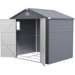 Gereedschapsschuur met ventilatieraam - kunststof met metaal - 190x240x228 cm