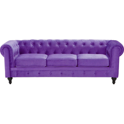CHESTERFIELD - Chesterfield bank - Paars - Fluweel