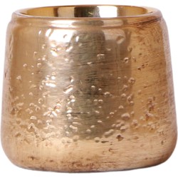 Kolibri Home | Luxury bloempot - Gouden keramieken sierpot - Ø9cm