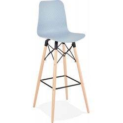 MOZAIK design barkruk 46x46x112 cm Blauw