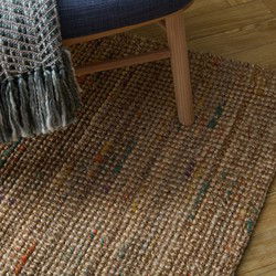 Jute Vloerkleed Boucle Multi - 200x290 cm