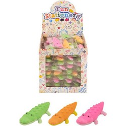 84 Stuks - Gummen - Model Krokodillen - In Traktatiebox - Krokodril - Gum - Gom - Uitdeelcadeautjes - Traktatie voor kinderen