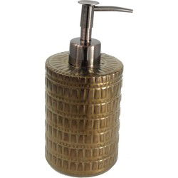 Luxury houseware Zeeppompje/dispenser - brons - keramiek - 20 cm - Zeeppompjes