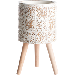 KARISTOS - Bloempot - Gebroken wit - 55 cm - MgO