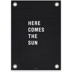 Tuinposter Letterbord Here comes the Sun (70x100cm)