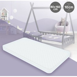 Kindermatras 80x160x11 cm van polyester Oeko-Tex 100 ML-Design
