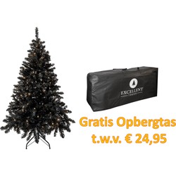 Kerstboom Excellent Trees® LED Stavanger Black 180 cm met verlichting - nu met Opbergtas t.w.v. € 27.95