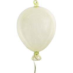 Clayre & Eef Decoratie Hanger Ballon Ø 14x21 cm Groen Glas