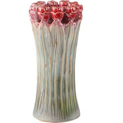 PTMD Vaas Tulips - 16x16x33 cm - Keramiek - Groen