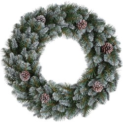 Empress wreath green frosted TIPS 320 - d90cm