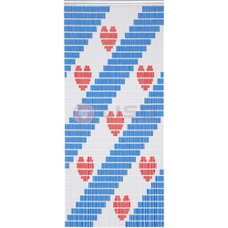 056 Vliegengordijn met Friesche vlag - kant en klaar 92 x 209