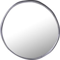 PTMD Limera Nickel Alu Round Mirror Irregular Border L
