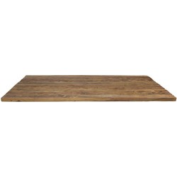 Rechthoekig tafelblad - 220x100x4 - Naturel - Teak