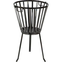 Stalen vuurkorf diameter 35cm met handvaten