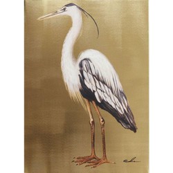 Kare Schilderij Heron Links 70x50cm