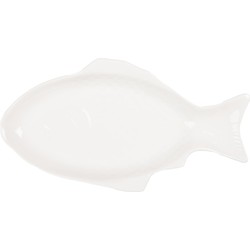 Clayre & Eef Kom Vis 550 ml Wit Keramiek