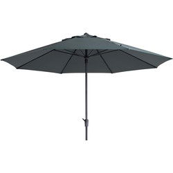 Madison Timor luxe stokparasol Ø400 cm - polyester grey