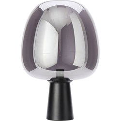 Light & Living - tafellamp - Maysony - zwart - glas - kleurglas-lamp - E27 - 1865112