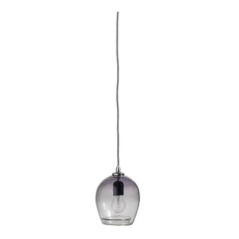 hanglamp bubble recycled glass grey m - 