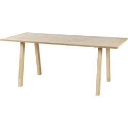 WOOOD Tablo Tafelblad Incl. A-Poot - onbehandeld - Eiken - 74,4x220x90