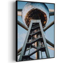 Muurwerken Akoestisch Schilderij - Antonium Brussel - Geluidsdempend Wandpaneel - Wanddecoratie - Geluidsisolatie - PRO (AW 0.90) S (50X70)