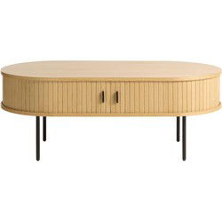 Salontafel 60x120cm - Naturel - Eikenhout - Tafel Nola