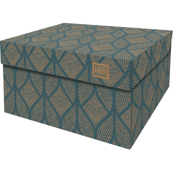 Dutch Design Brand Opbergdoos met Deksel - Doos in Karton - Geschenkdoos - 39x31x21cm - Cordoba Petrol - 1 Stuk