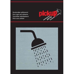 Route Alu Picto 80 x 80 mm Sticker douche - Pickup