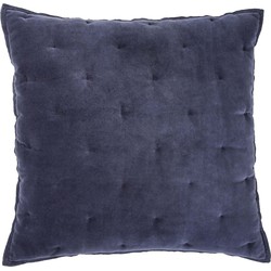 Walra VELVET TOUCH -  Sierkussen Walra Velvet Touch 50x50 cm Blauw - Walra