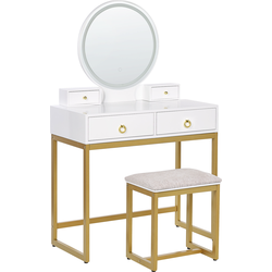 AUXON - Kaptafel - Wit - MDF