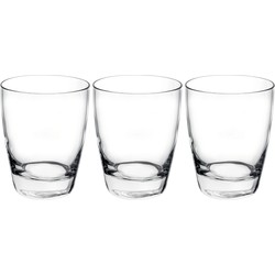 Set van 3x stuks tumbler waterglazen/drinkglazen transparant 280 ml - Drinkglazen