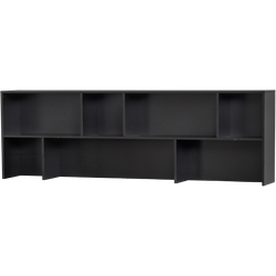 WOOOD New Gravure Opzetkast - Grenen - Zwart - 65x200x30