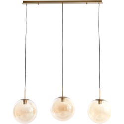 Light & Living - hanglamp - Medina - oranje - glas - grote eettafellamp - E27 - 2974485