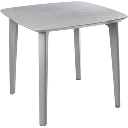 SORICO - Tuintafel - Lichtgrijs - Synthetisch materiaal