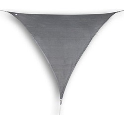 hanSe® Schaduwdoek Driehoek Waterdoorlatend 3x3x3 m Zonnedoek Grijs