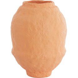 Light&living Vaas deco Ø45x60 cm LEANO mat oranje