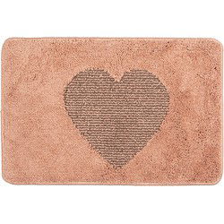 Clayre & Eef Badmat Roze Polyester Hart