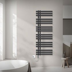 ECD Germany Strijkijzer EM design badkamerradiator elektrisch met verwarmingselement 900 B - 500 x 1400 mm - antraciet