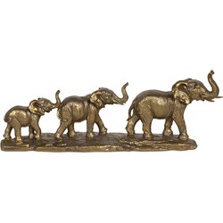 Clayre & Eef Beeld Olifant 45x9x17 cm Goudkleurig Polyresin Woonaccessoires