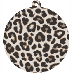 Label2X Kersthanger leopard