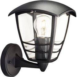 Creek buitenwandlamp omhoog zwart