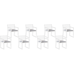 SASSARI PREMIUM - Zitkussen set van 8 - Donkergrijs - Polyester