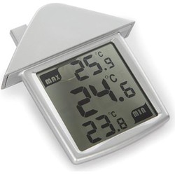 Transparante raamthermometer met min- en maxaanduiding