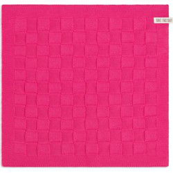 Knit Factory Keukendoek Uni - Fuchsia - 50x50 cm