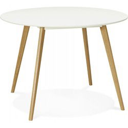 AMY ronde keukentafel 120x120x75 cm Wit