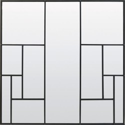 Light&living D - Spiegel 120x3x120 cm REFAR mat zwart