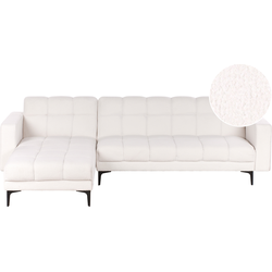 ALNES - Hoekbank - Wit - Rechtszijdig - Polyester