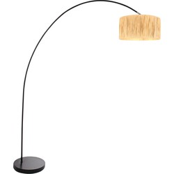 Mexlite vloerlamp Solva - zwart - metaal - 3740ZW