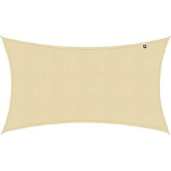 Kopu® Schaduwdoek Rechthoek 280 gram Waterdoorlatend 2x3 m - Creme